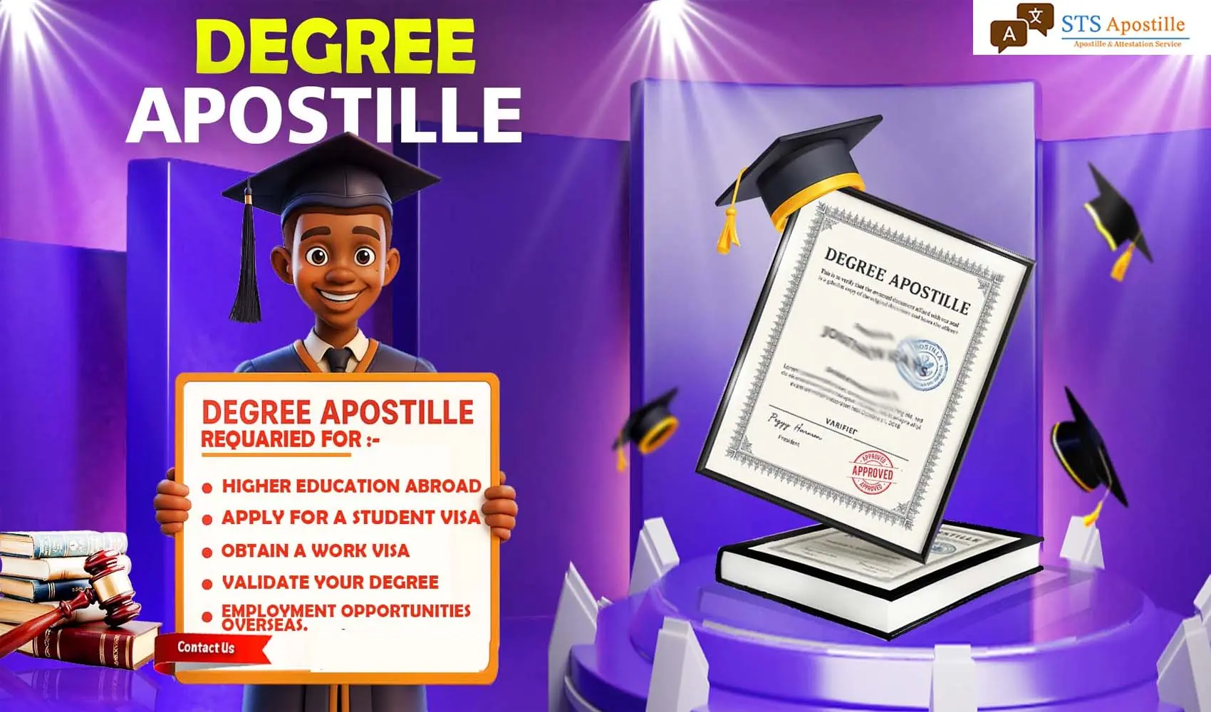 Degree Certificate Apostille Service