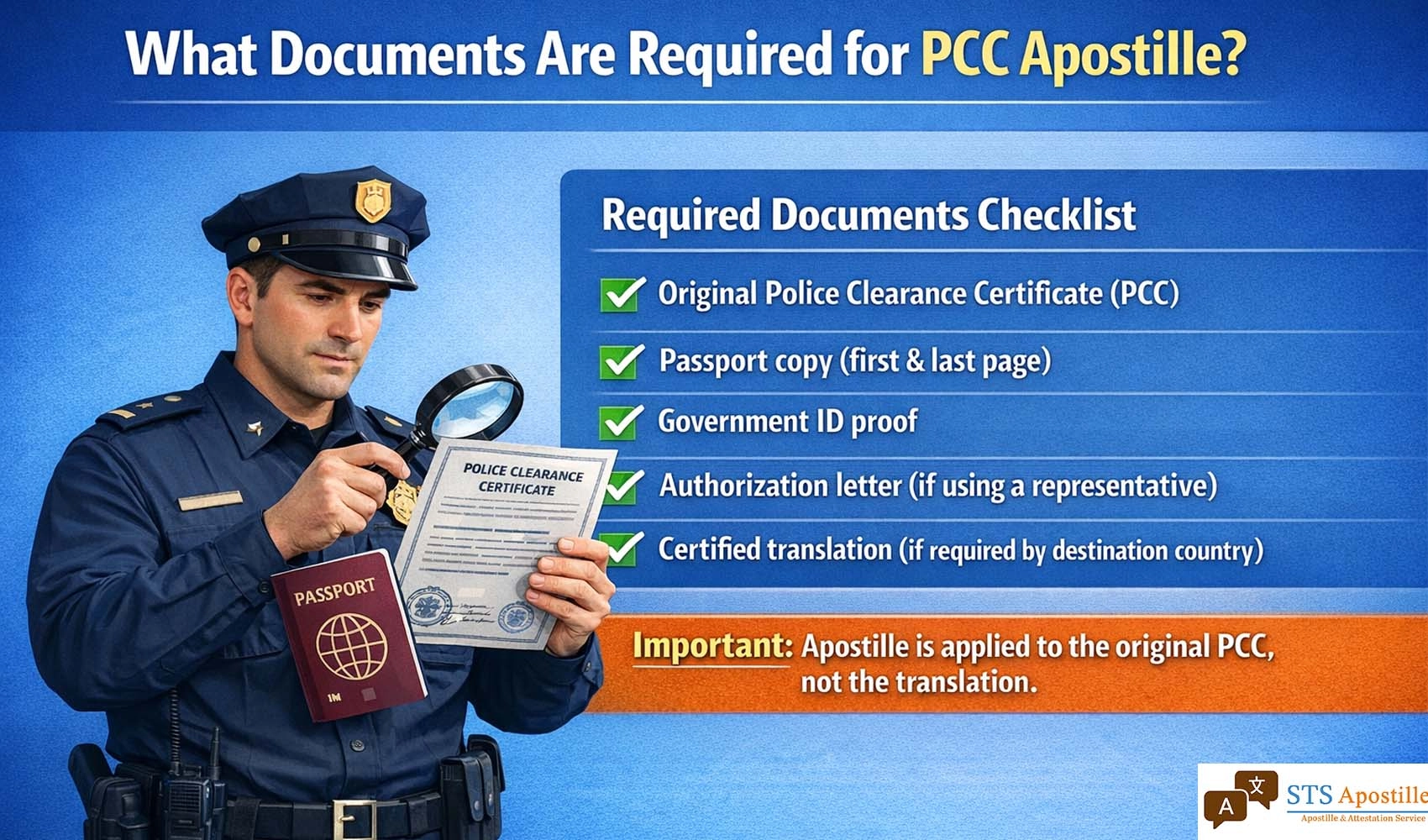 What Documents Are Required for PCC Apostille?
