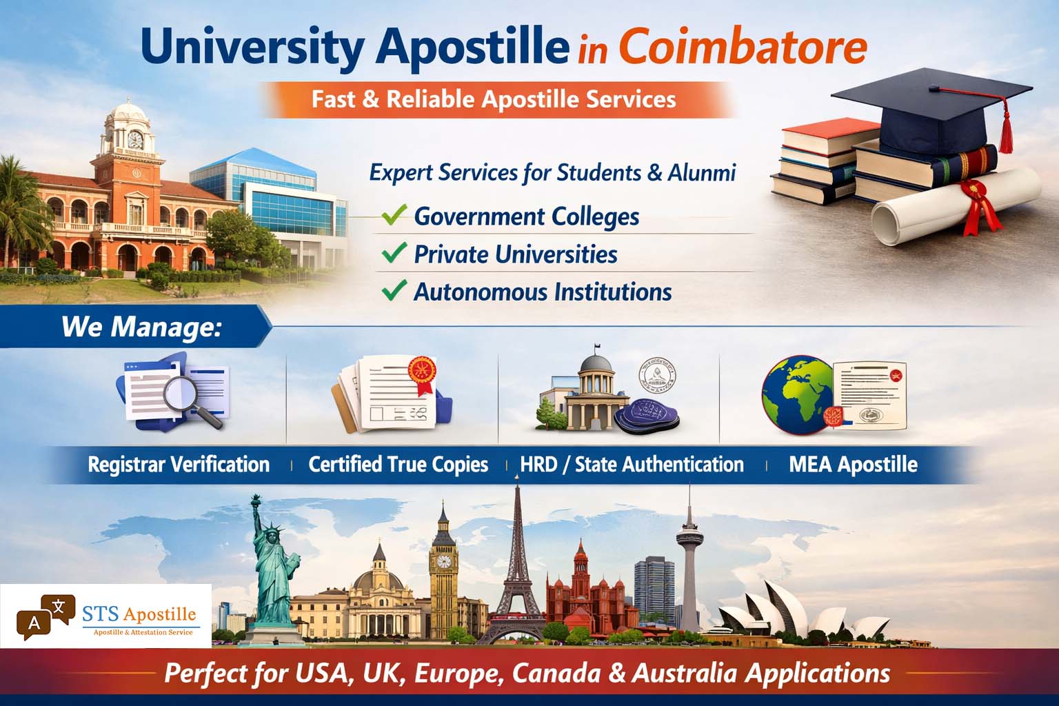 University Apostille in Coimbatore