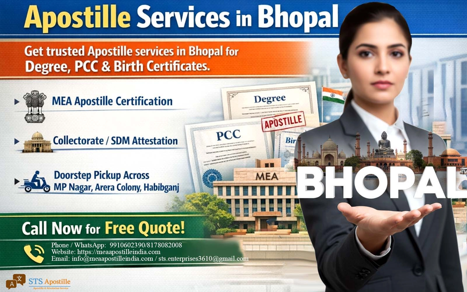 Apostille Services Bhopal