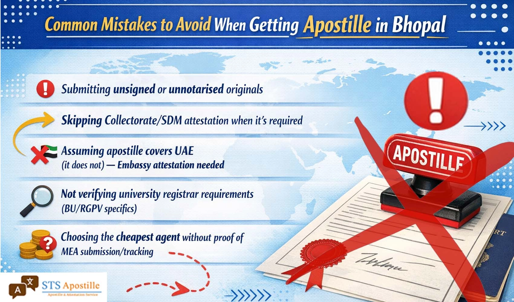 Common Mistakes to Avoid When Getting Apostille in Bhopal