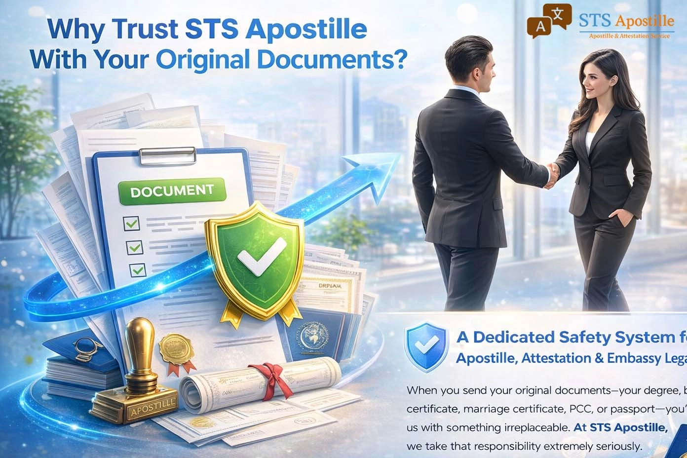 Original Documents-Why Trust STS Apostille & Attestation service ?