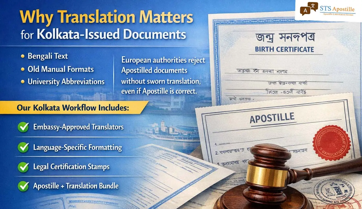 📍 Why Translation Matters for Kolkata-Issued Documents