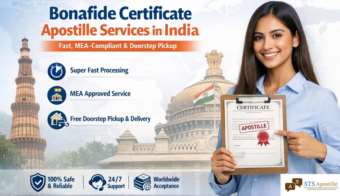 Bonafide Certificate Apostille India