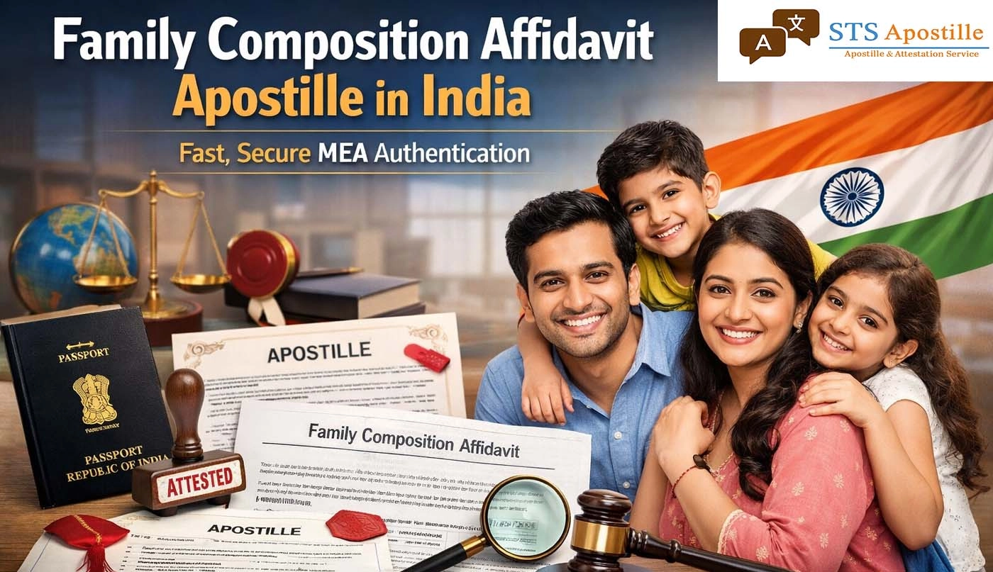 Family Composition Affidavit Apostille India